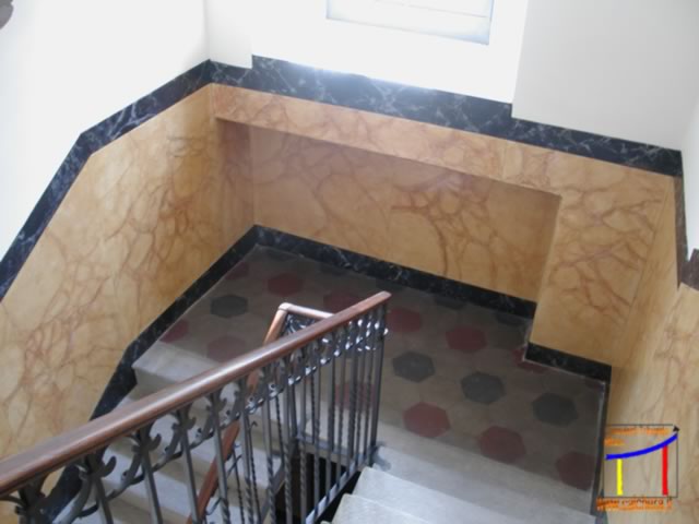 Risultato finale finto marmo lucido - Fase 4