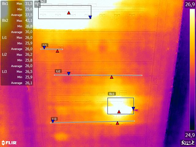 Termogramma quadro elettrico normale
